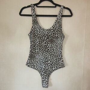 Kittenish Leopard Print Bodysuit